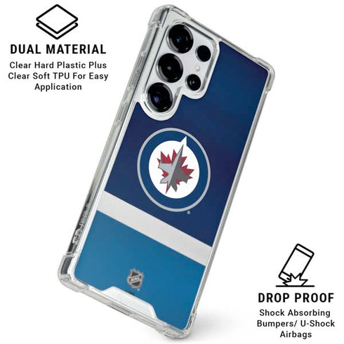 NHL Winnipeg Jets Alternate Jersey Galaxy S25 Ultra Clear Case