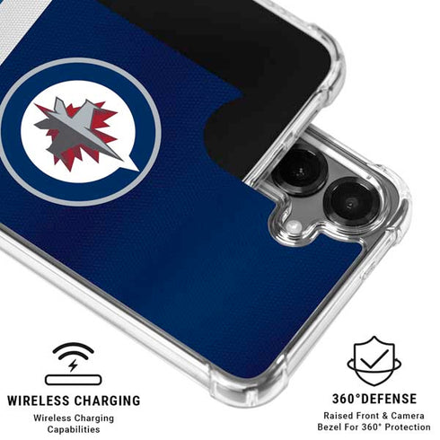 NHL Winnipeg Jets Alternate Jersey Galaxy S26 Plus Clear Case