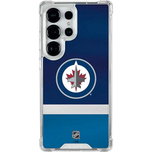 NHL Winnipeg Jets Alternate Jersey Galaxy S26 Ultra Clear Case