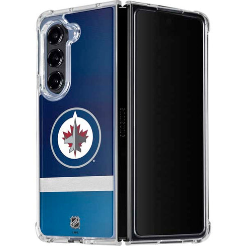 NHL Winnipeg Jets Alternate Jersey Galaxy Z Fold5 5G Clear Case