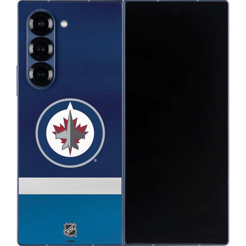 NHL Winnipeg Jets Alternate Jersey Galaxy Z Fold6 Skin