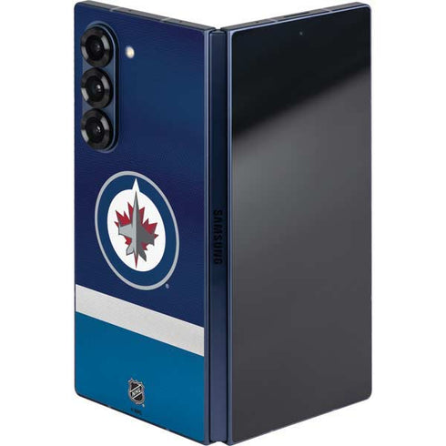 NHL Winnipeg Jets Alternate Jersey Galaxy Z Fold6 Skin