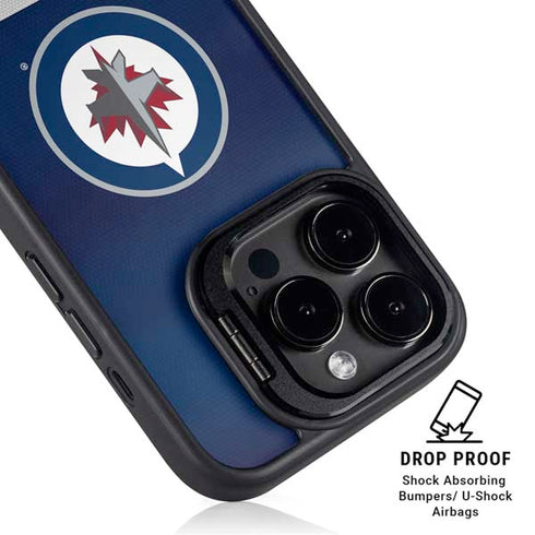 NHL Winnipeg Jets Alternate Jersey iPhone 14 Pro Max Kickstand Case