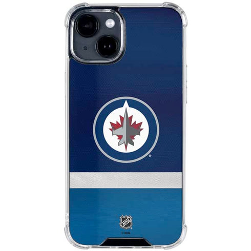 NHL Winnipeg Jets Alternate Jersey iPhone 15 Clear Case
