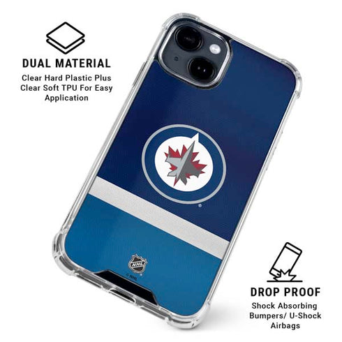 NHL Winnipeg Jets Alternate Jersey iPhone 15 Clear Case