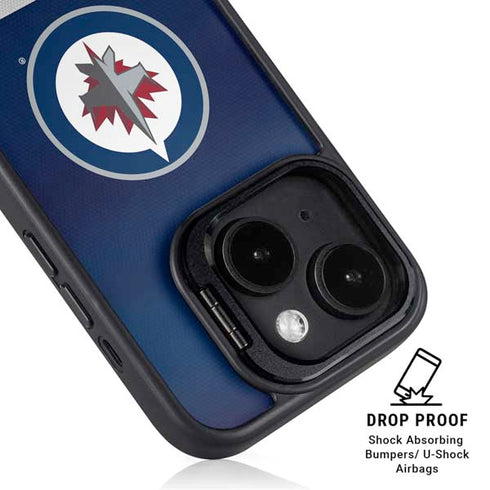 NHL Winnipeg Jets Alternate Jersey iPhone 15 Kickstand Case