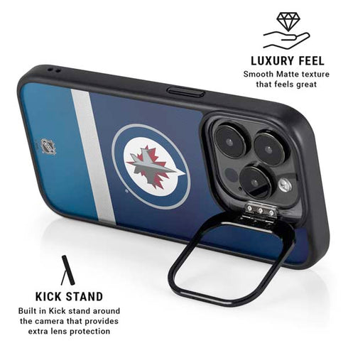 NHL Winnipeg Jets Alternate Jersey iPhone 15 Pro Max Kickstand Case