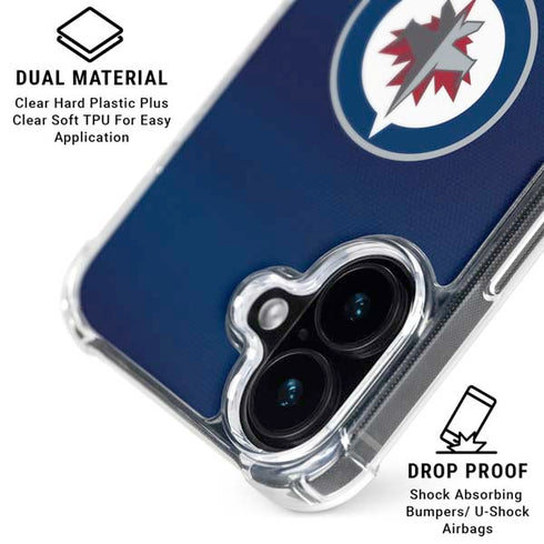 NHL Winnipeg Jets Alternate Jersey iPhone 16 Clear Case