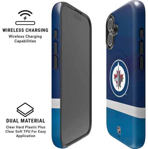 NHL Winnipeg Jets Alternate Jersey iPhone 16 Plus Magsafe Impact Case