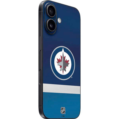 NHL Winnipeg Jets Alternate Jersey iPhone 16 Plus Skin