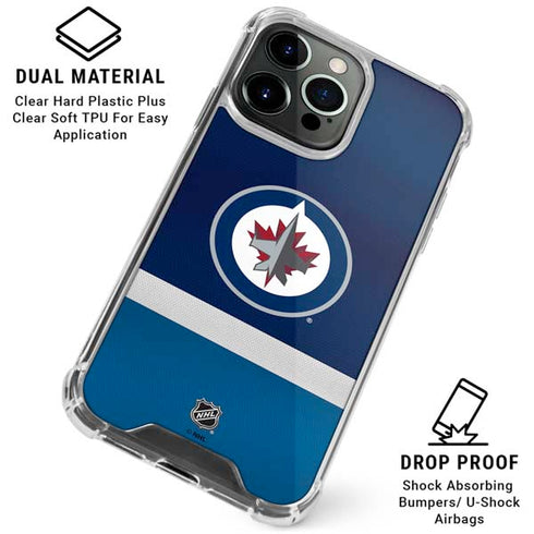 NHL Winnipeg Jets Alternate Jersey iPhone 16 Pro Clear Case