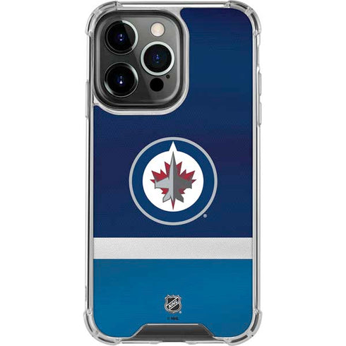 NHL Winnipeg Jets Alternate Jersey iPhone 16 Pro Max Clear Case