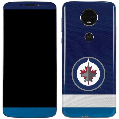 NHL Winnipeg Jets Alternate Jersey Moto E5 Plus Skin