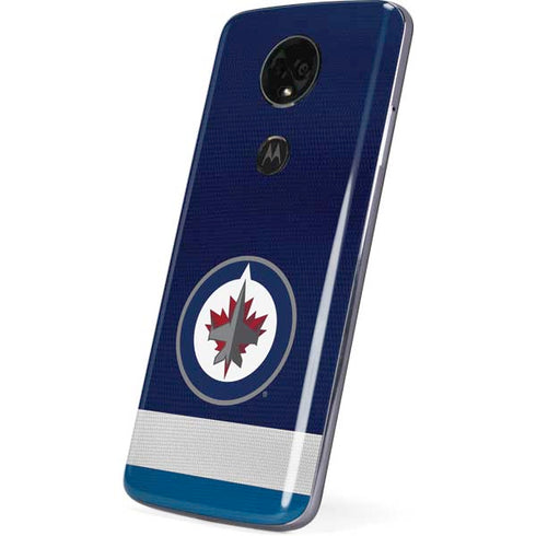 NHL Winnipeg Jets Alternate Jersey Moto E5 Plus Skin