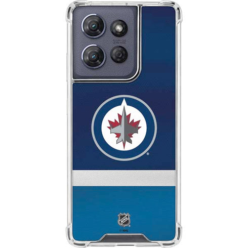 NHL Winnipeg Jets Alternate Jersey Moto G Play 5G (2025) Clear Case