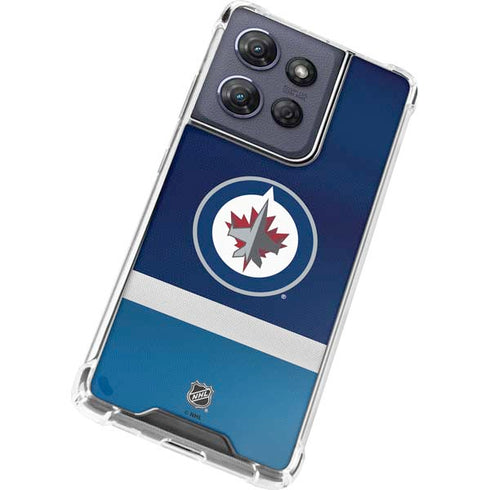 NHL Winnipeg Jets Alternate Jersey Moto G Play 5G (2025) Clear Case