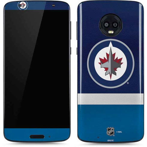 NHL Winnipeg Jets Alternate Jersey Moto G6 Skin