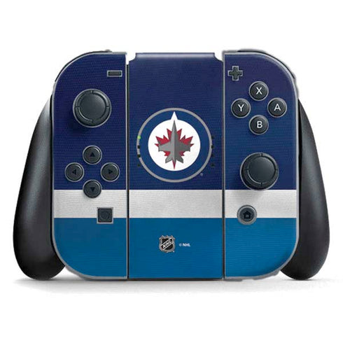 NHL Winnipeg Jets Alternate Jersey Nintendo Switch (2017-2021) Joy-Con Controller Skin