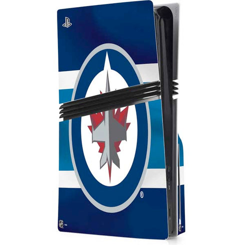 NHL Winnipeg Jets Alternate Jersey PS5 Pro Disk Console Skin