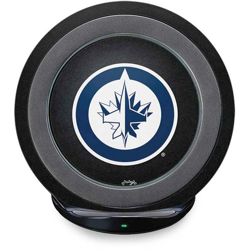 NHL Winnipeg Jets Black Background Fast Charge Wireless Charging Stand Skin