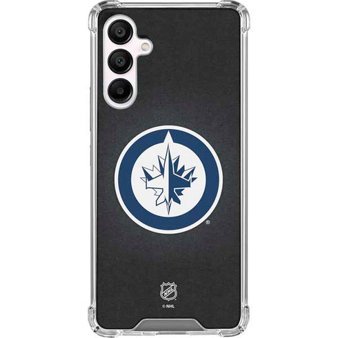 NHL Winnipeg Jets Black Background Galaxy A16 5G Clear Case