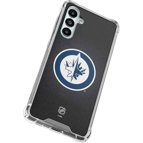 NHL Winnipeg Jets Black Background Galaxy A16 5G Clear Case