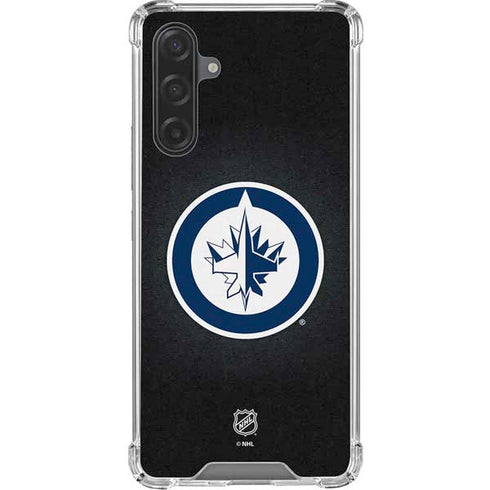 NHL Winnipeg Jets Black Background Galaxy A17 Clear Case