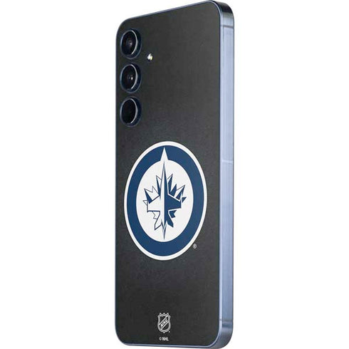 NHL Winnipeg Jets Black Background Galaxy A55 5G Skin