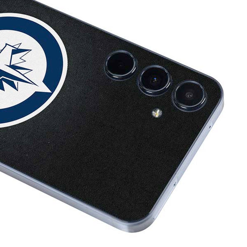 NHL Winnipeg Jets Black Background Galaxy A55 5G Skin