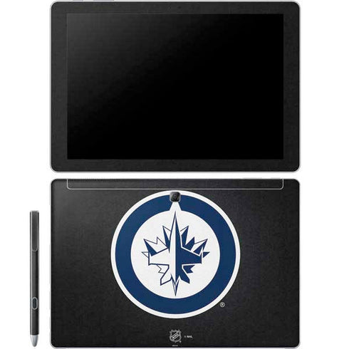 NHL Winnipeg Jets Black Background Galaxy Book 12in Skin