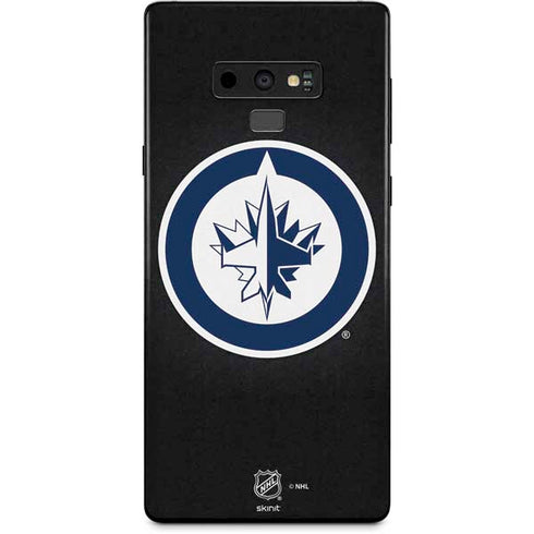NHL Winnipeg Jets Black Background Galaxy Note 9 Skin