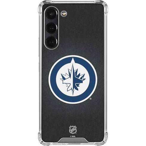 NHL Winnipeg Jets Black Background Galaxy S24 FE Clear Case