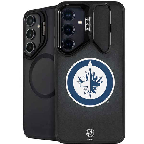 NHL Winnipeg Jets Black Background Galaxy S24 Kickstand Case