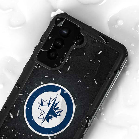 NHL Winnipeg Jets Black Background Galaxy S24 Plus Waterproof Case