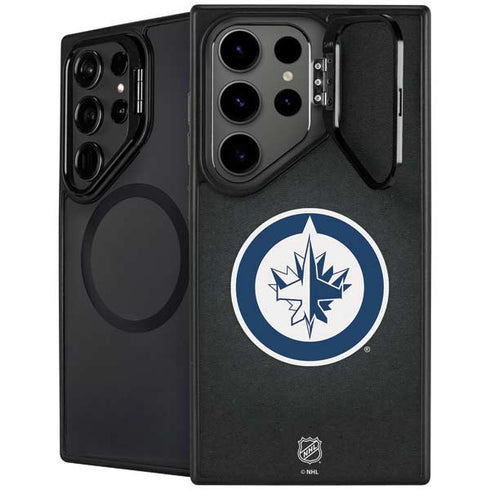 NHL Winnipeg Jets Black Background Galaxy S24 Ultra Kickstand Case