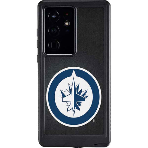 NHL Winnipeg Jets Black Background Galaxy S24 Ultra Waterproof Case