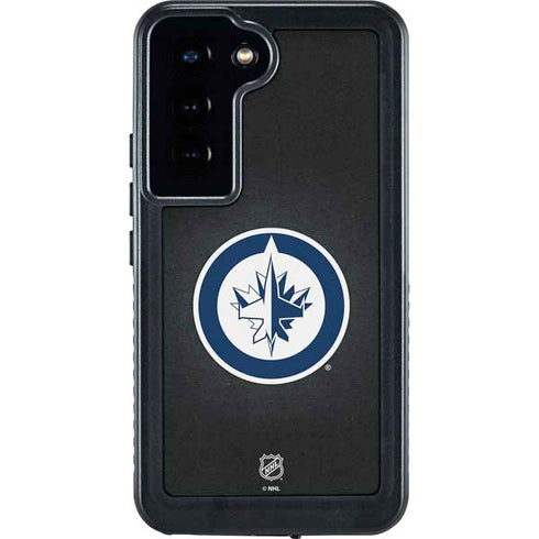 NHL Winnipeg Jets Black Background Galaxy S24 Waterproof Case