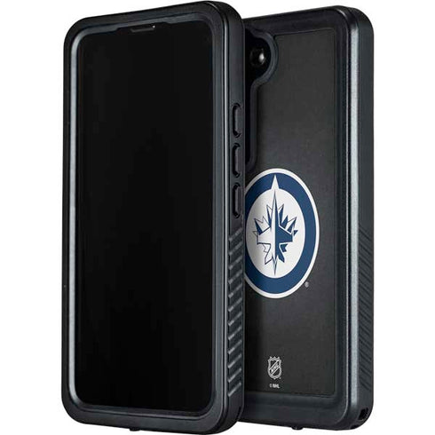 NHL Winnipeg Jets Black Background Galaxy S24 Waterproof Case