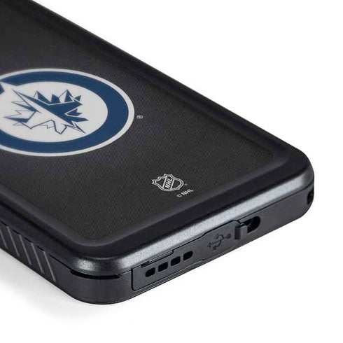 NHL Winnipeg Jets Black Background Galaxy S24 Waterproof Case