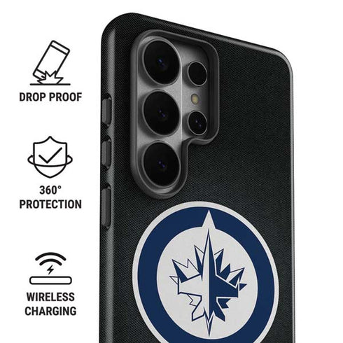 NHL Winnipeg Jets Black Background Galaxy S26 Ultra Impact Case