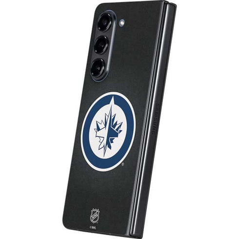 NHL Winnipeg Jets Black Background Galaxy Z Fold5 5G Skin