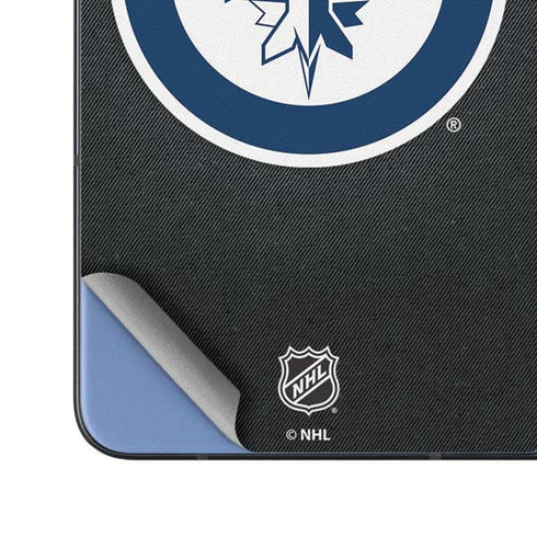 NHL Winnipeg Jets Black Background Galaxy Z Fold5 5G Skin