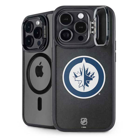NHL Winnipeg Jets Black Background iPhone 14 Pro Max Kickstand Case