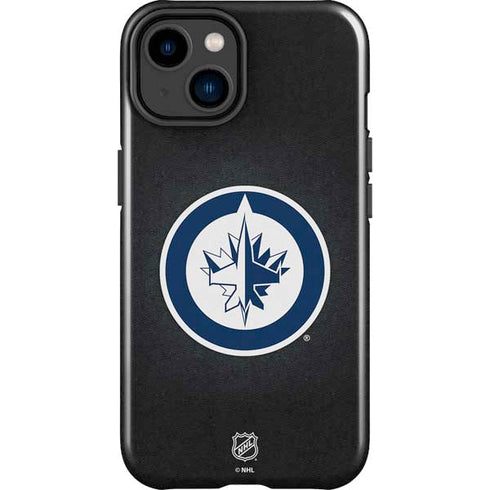 NHL Winnipeg Jets Black Background iPhone 15 Impact Case