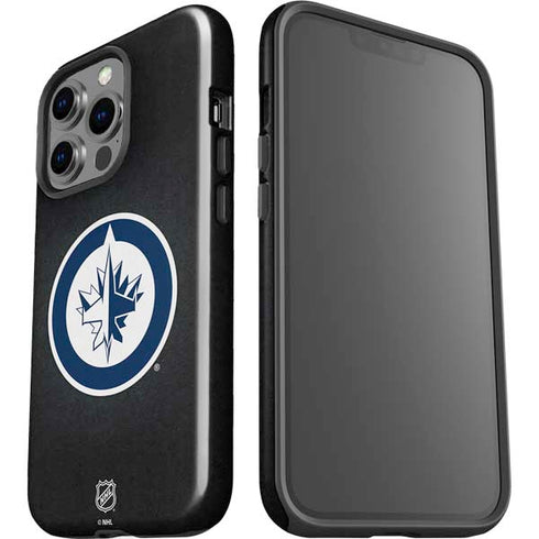 NHL Winnipeg Jets Black Background iPhone 15 Pro Impact Case