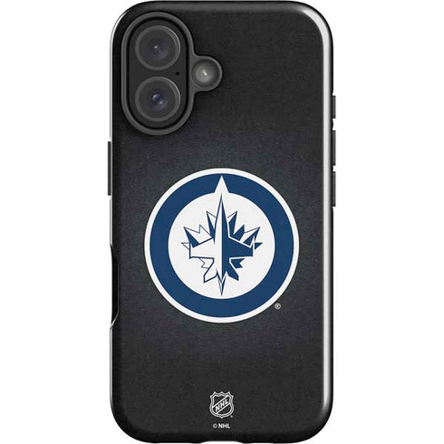 NHL Winnipeg Jets Black Background iPhone 16 Impact Case