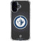 NHL Winnipeg Jets Black Background iPhone 16 Plus Clear Case