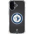NHL Winnipeg Jets Black Background iPhone 16 Plus Clear Case