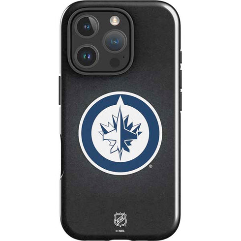 NHL Winnipeg Jets Black Background iPhone 16 Pro Max Impact Case