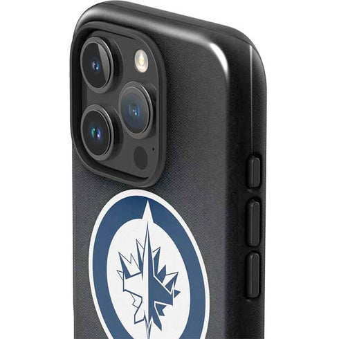 NHL Winnipeg Jets Black Background iPhone 16 Pro Max Impact Case